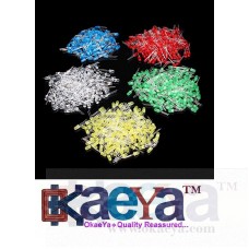 OkaeYa 500Pcs 5MM LED Diode Kit Mixed Color Red Green Yellow Blue White One piece